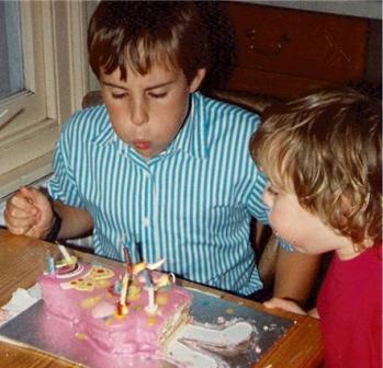 Andrew with sister Emma