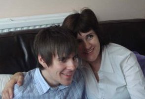 Christine with Andrew on his 24th Birthday 2nd Sept 07