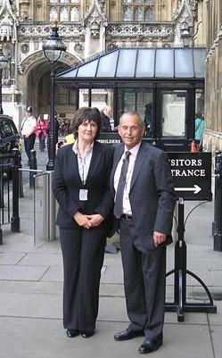 Christine and Pete in London