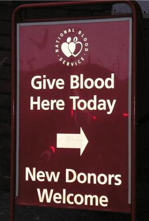 Give Blood Sign