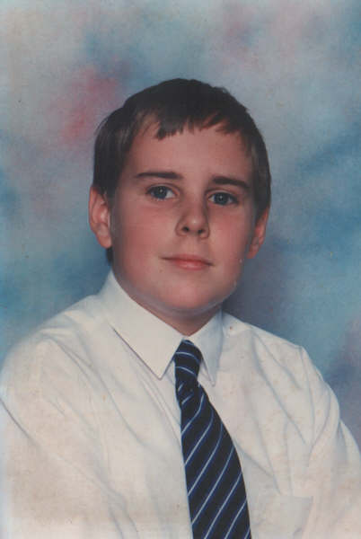Andrew at secondary school aged 14