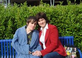 Andrew and Mum at Southampton General Hospital