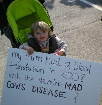 Baby Billy at vCJD Protest