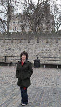 Christine at the Tower of London