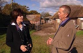 Christine interviewing David Bee at Pitsham Farm