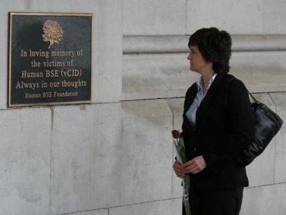 Christine at the vCJD memorial